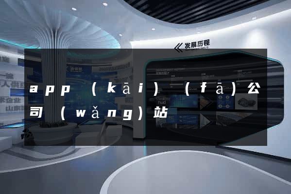 app開(kāi)發(fā)公司網(wǎng)站