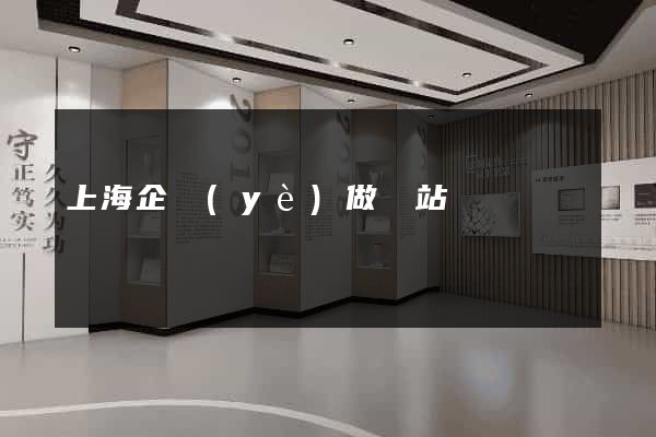 上海企業(yè)做網站