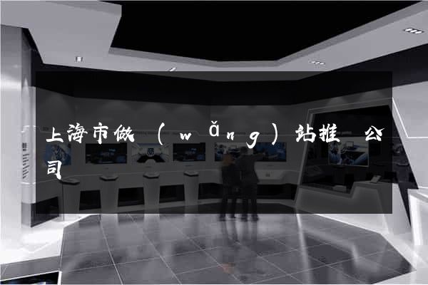 上海市做網(wǎng)站推廣公司