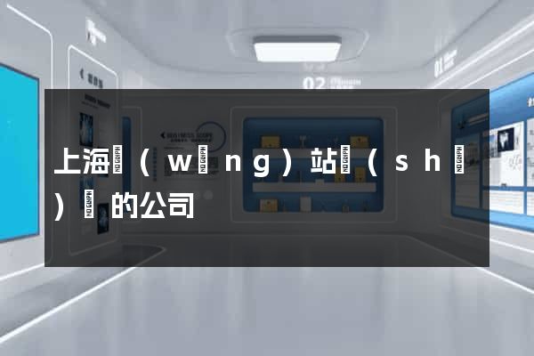 上海網(wǎng)站設(shè)計的公司
