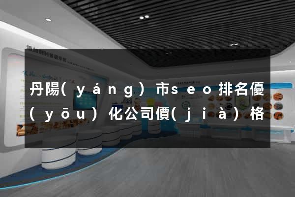 丹陽(yáng)市seo排名優(yōu)化公司價(jià)格