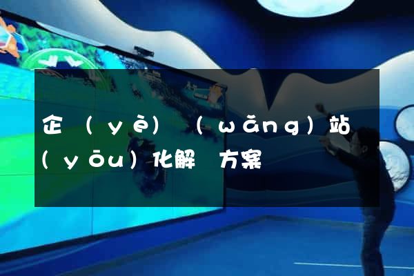 企業(yè)網(wǎng)站優(yōu)化解決方案