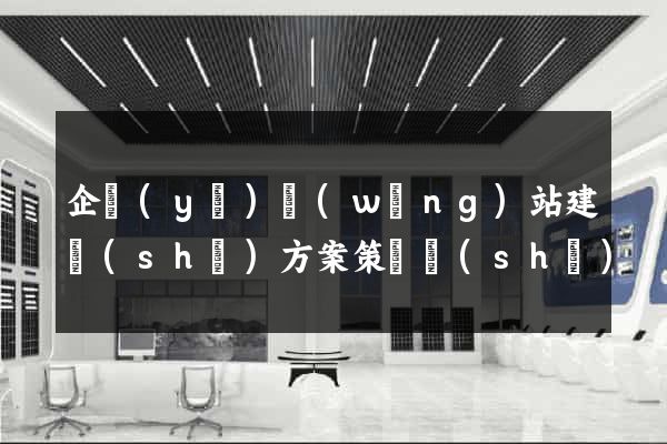 企業(yè)網(wǎng)站建設(shè)方案策劃書(shū)