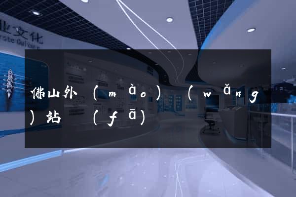 佛山外貿(mào)網(wǎng)站開發(fā)