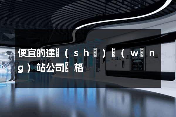 便宜的建設(shè)網(wǎng)站公司價格