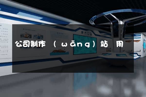 公司制作網(wǎng)站費用