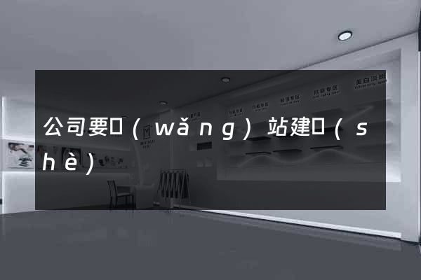 公司要網(wǎng)站建設(shè)
