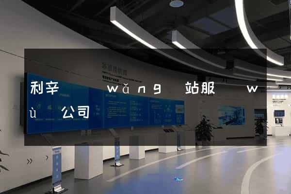 利辛縣網(wǎng)站服務(wù)公司