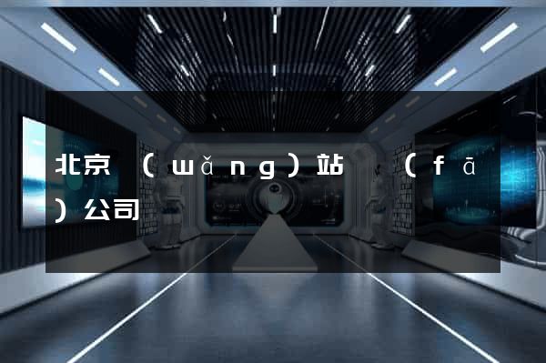 北京網(wǎng)站開發(fā)公司