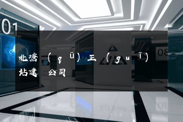 北塘區(qū)正規(guī)網站建設公司