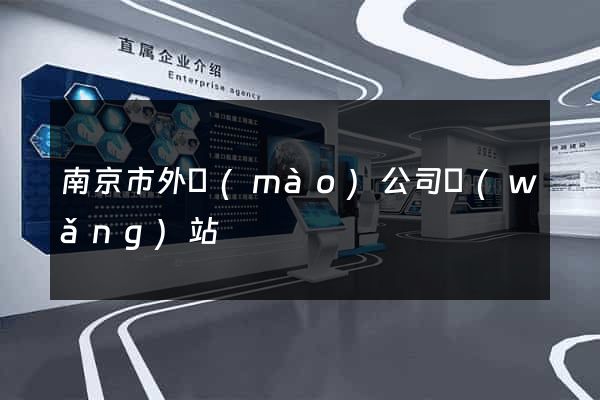 南京市外貿(mào)公司網(wǎng)站