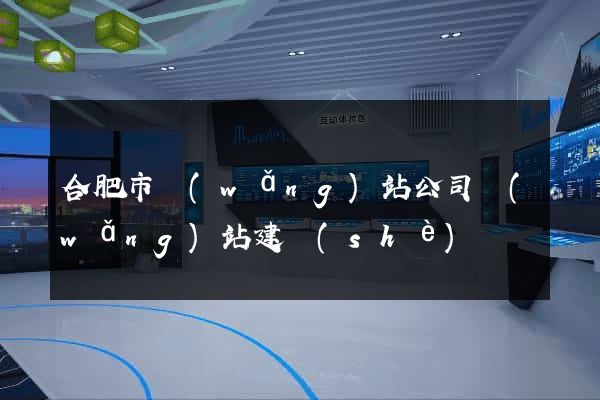 合肥市網(wǎng)站公司網(wǎng)站建設(shè)