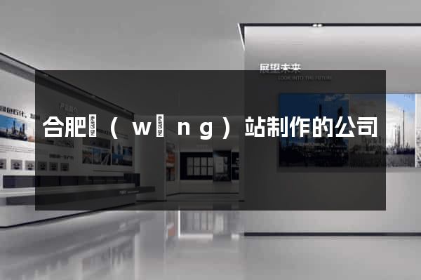 合肥網(wǎng)站制作的公司