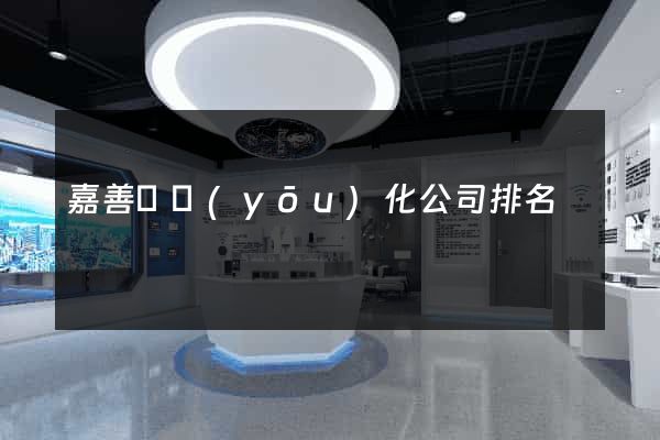 嘉善縣優(yōu)化公司排名