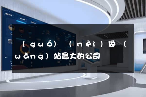 國(guó)內(nèi)做網(wǎng)站最大的公司