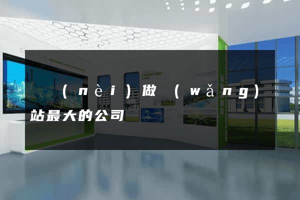 國內(nèi)做網(wǎng)站最大的公司