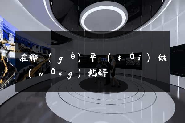在哪個(gè)平臺(tái)做網(wǎng)站好