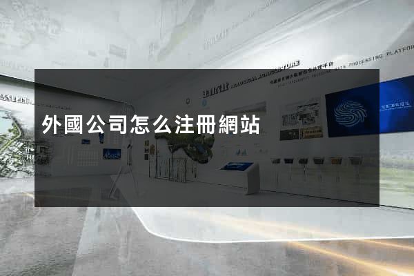 外國公司怎么注冊網站
