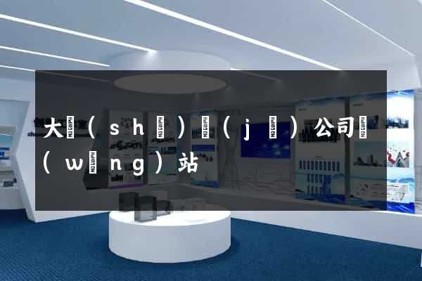 大數(shù)據(jù)公司網(wǎng)站