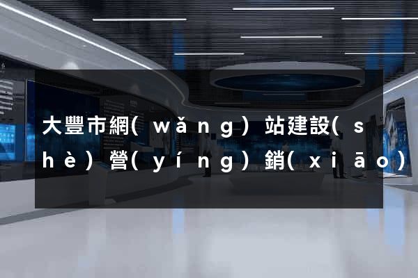 大豐市網(wǎng)站建設(shè)營(yíng)銷(xiāo)型(大豐網(wǎng)站建設(shè)公司)