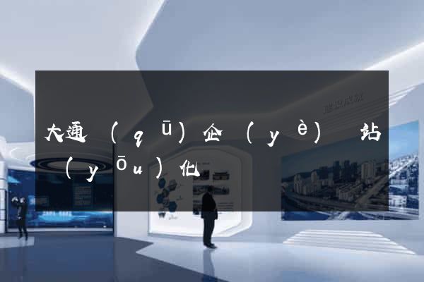 大通區(qū)企業(yè)網站優(yōu)化