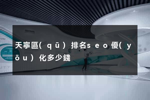天寧區(qū)排名seo優(yōu)化多少錢