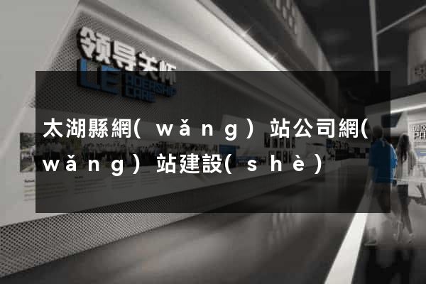 太湖縣網(wǎng)站公司網(wǎng)站建設(shè)