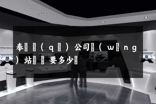 奉賢區(qū)公司網(wǎng)站設計要多少錢