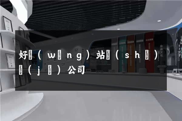 好網(wǎng)站設(shè)計(jì)公司