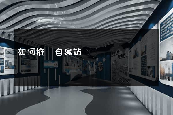 如何推廣自建站