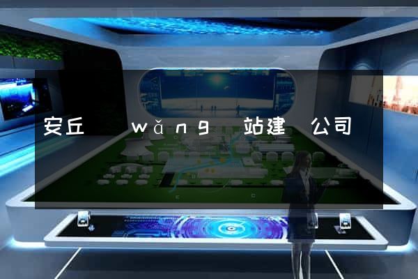 安丘網(wǎng)站建設公司