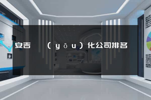 安吉縣優(yōu)化公司排名