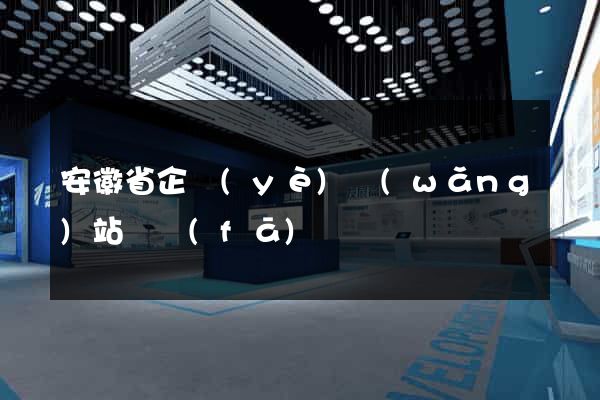 安徽省企業(yè)網(wǎng)站開發(fā)