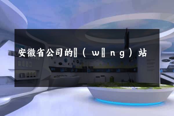 安徽省公司的網(wǎng)站