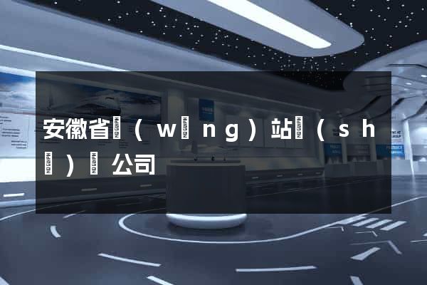 安徽省網(wǎng)站設(shè)計公司