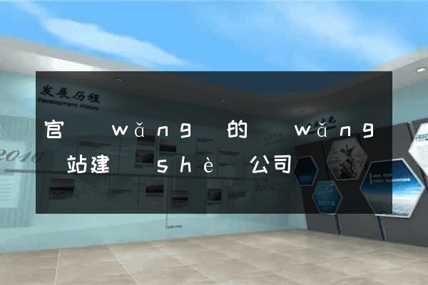 官網(wǎng)的網(wǎng)站建設(shè)公司