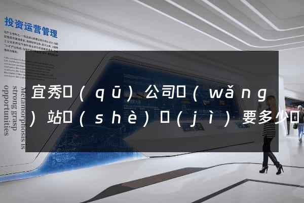 宜秀區(qū)公司網(wǎng)站設(shè)計(jì)要多少錢