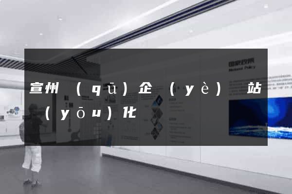 宣州區(qū)企業(yè)網站優(yōu)化