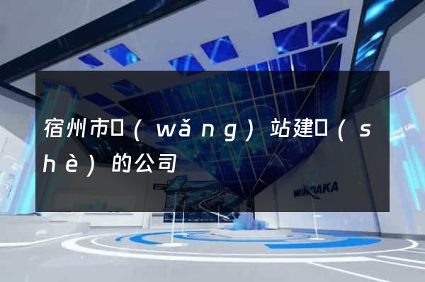 宿州市網(wǎng)站建設(shè)的公司