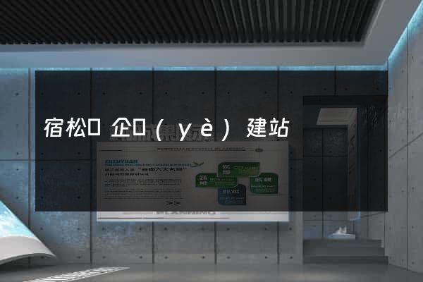 宿松縣企業(yè)建站
