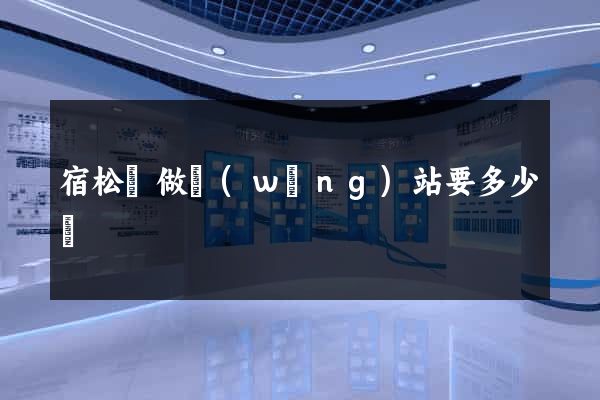 宿松縣做網(wǎng)站要多少錢