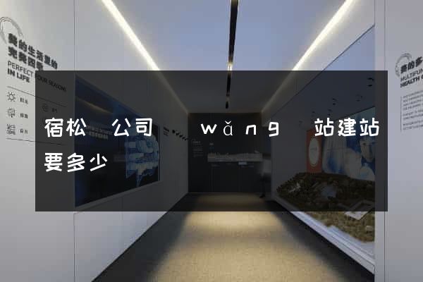 宿松縣公司網(wǎng)站建站要多少錢