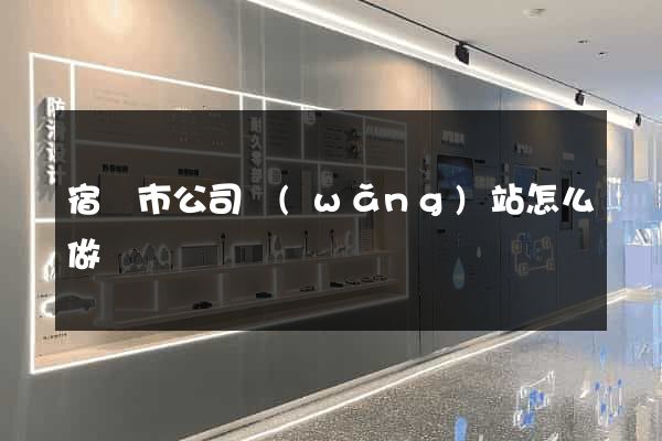 宿遷市公司網(wǎng)站怎么做