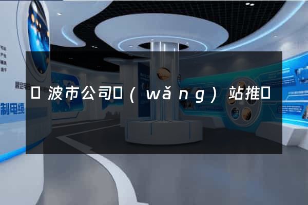 寧波市公司網(wǎng)站推廣