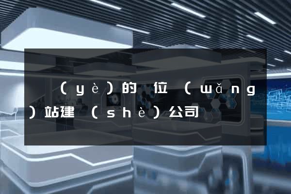 專業(yè)的單位網(wǎng)站建設(shè)公司
