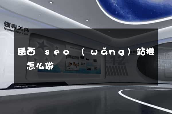 岳西縣seo網(wǎng)站推廣怎么做