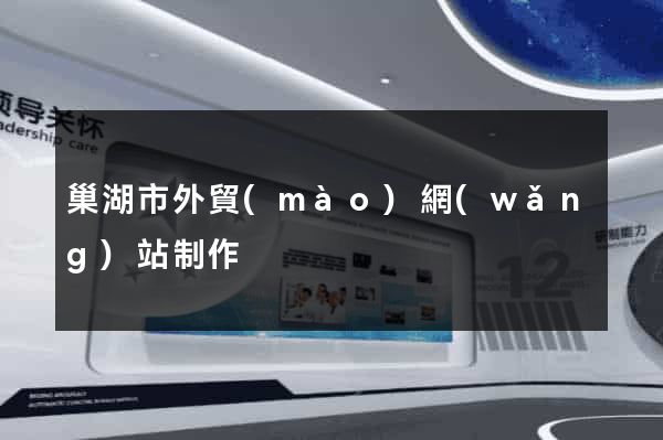 巢湖市外貿(mào)網(wǎng)站制作