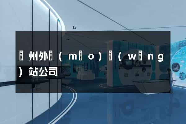 廣州外貿(mào)網(wǎng)站公司