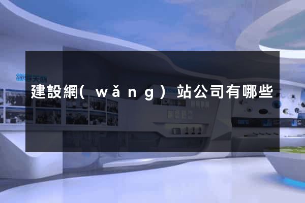 建設網(wǎng)站公司有哪些