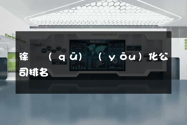 徐匯區(qū)優(yōu)化公司排名